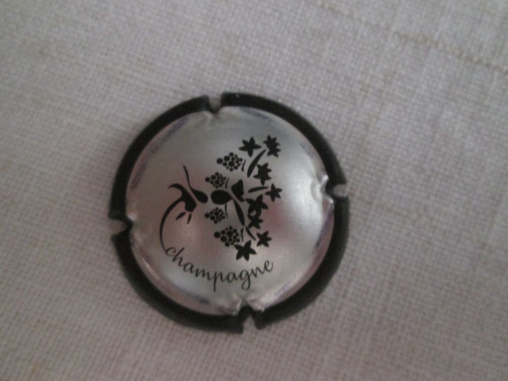 Capsule de champagne grise et noire - 