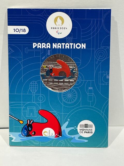 Sport de 10e argent JO Paris 2024 - Mascotte Para natation 36 Dourdan (91)