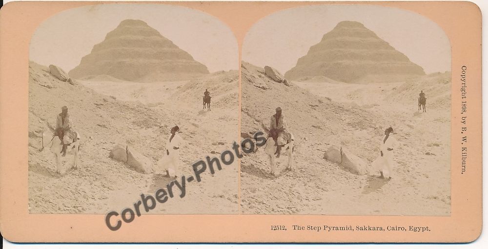 &Eacute;GYPTE LE CAIRE The Step Pyramid Sakkara Photographie St&eacute;r&eacute;o 