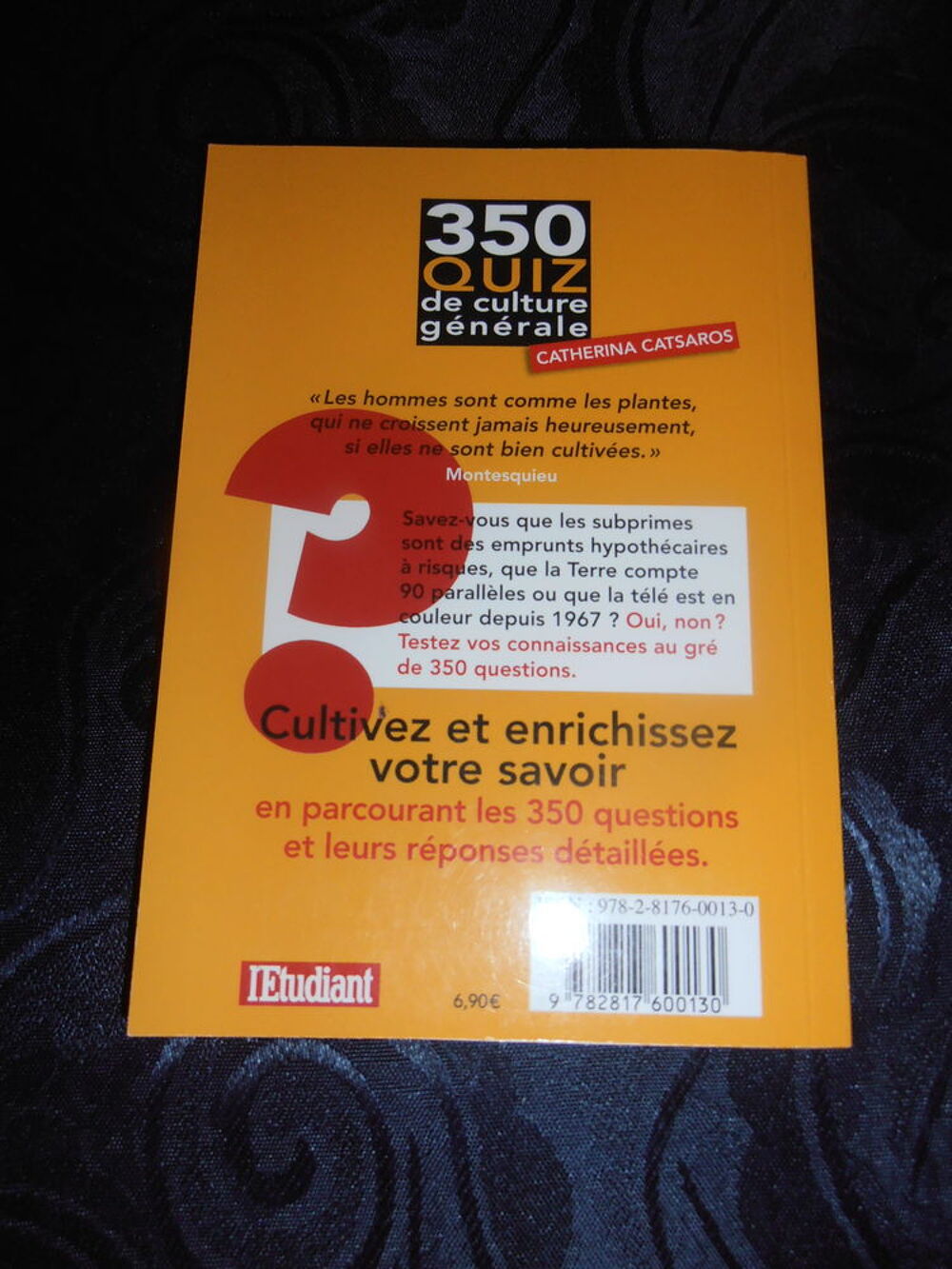 350 Quiz de culture g&eacute;n&eacute;rale (9) Livres et BD