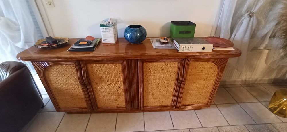 Grand buffet Roche Bobois avec table 4/6places + 4 chaises Meubles