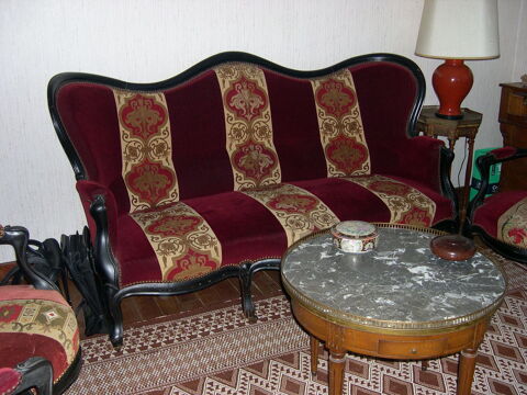 Salon Louis Philippe (canap + 4 fauteuils) 550 Port-de-Lanne (40)