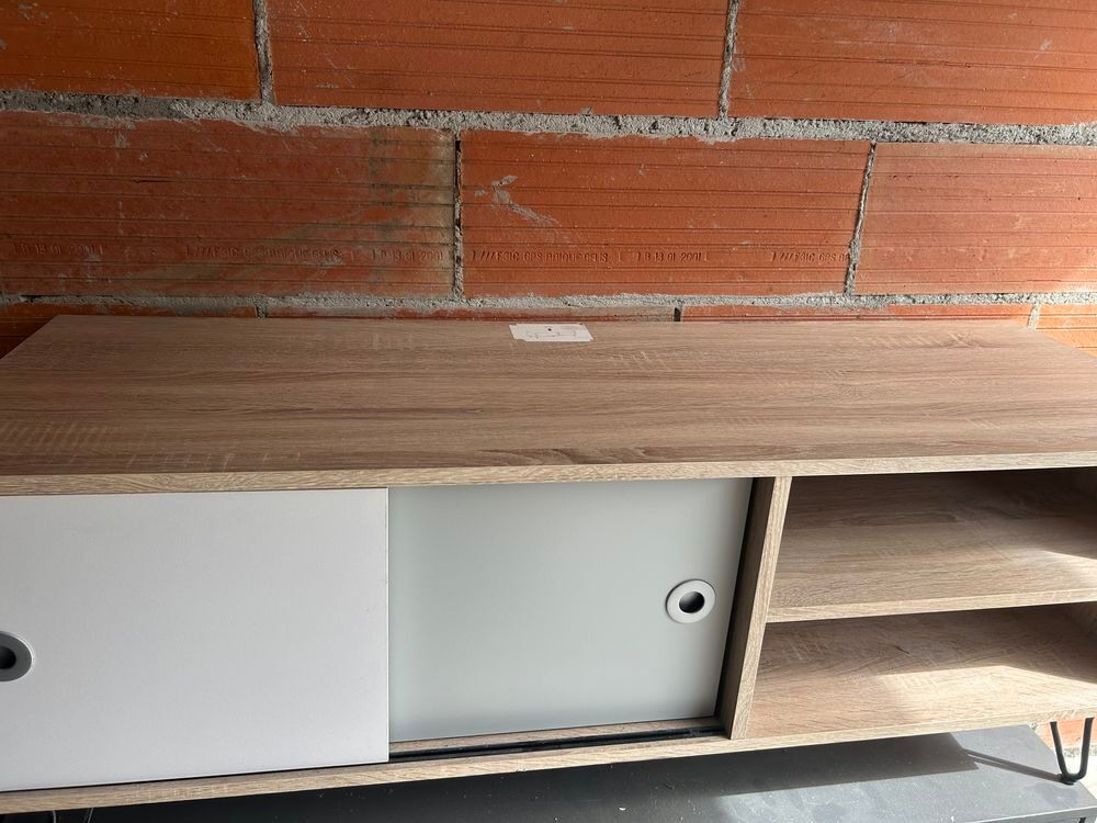 Meuble Tv beige blanc Meubles