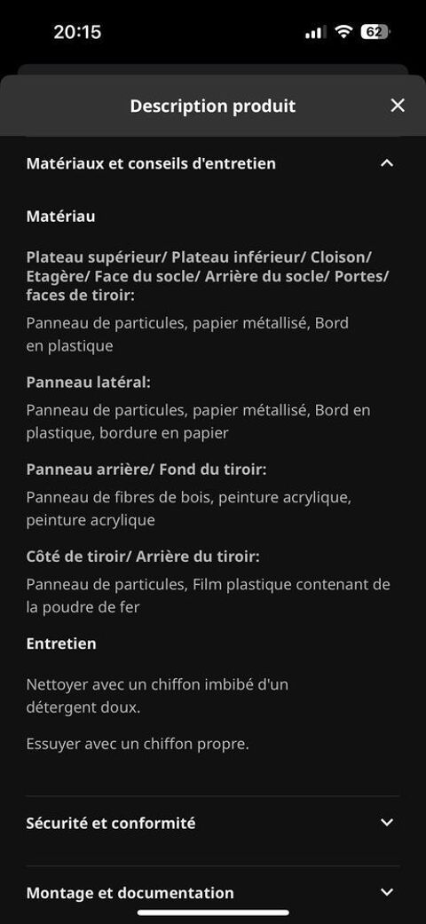 Penderie Ikea 160 Bordeaux (77)
