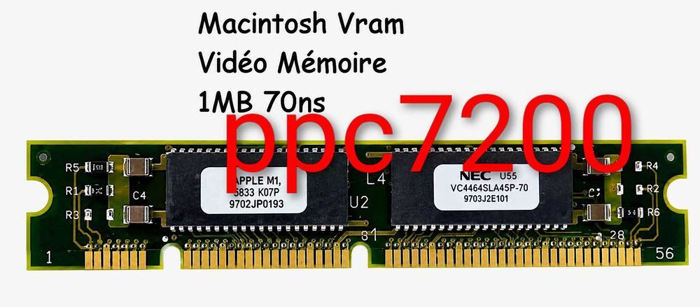 vram apple 1mo ppc7200/75-90 Matériel informatique