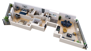  Appartement � vendre 3 pi�ces 75 m�