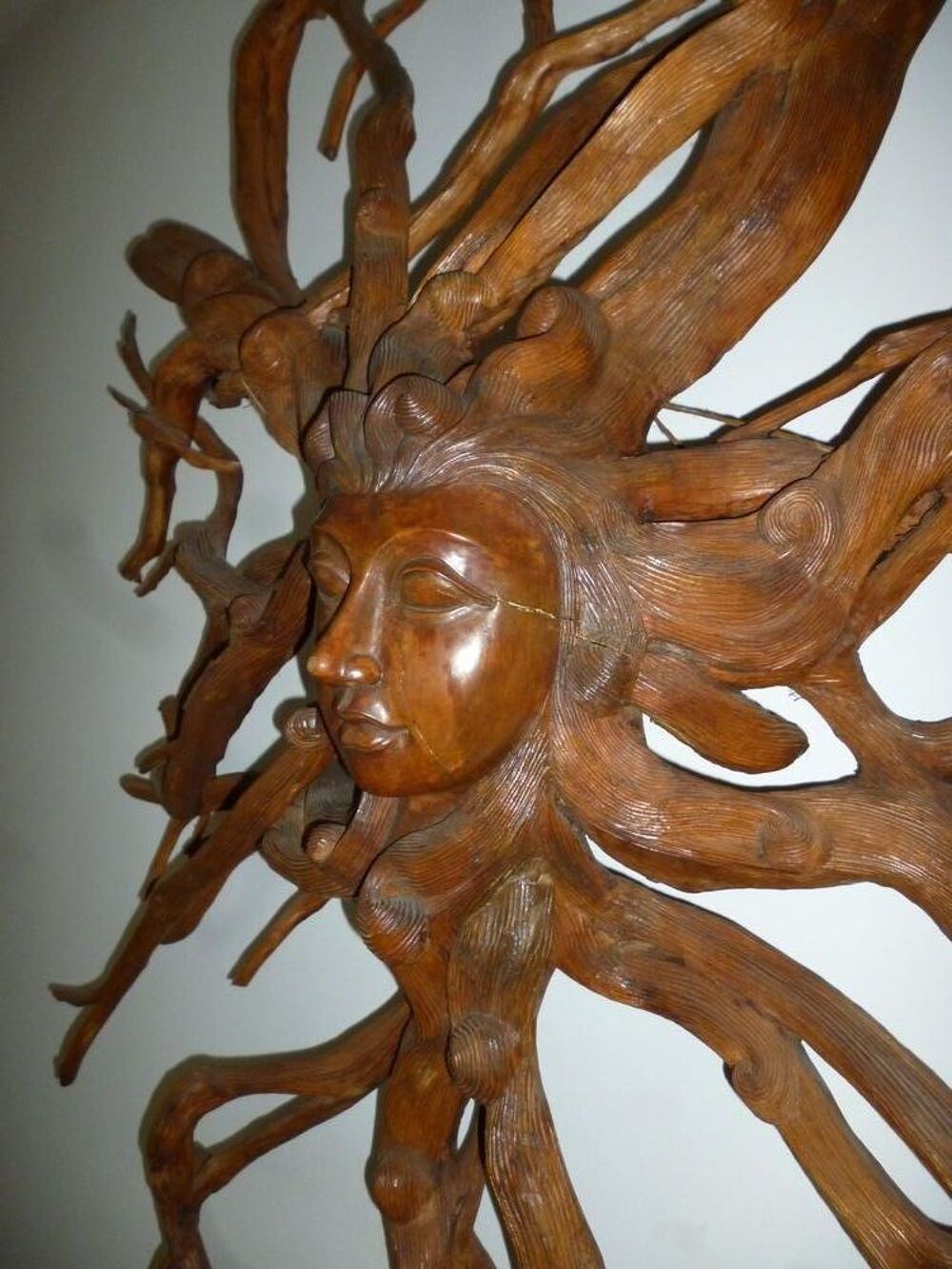 Racine bois sculpt&eacute;e - Pi&egrave;ce unique Décoration