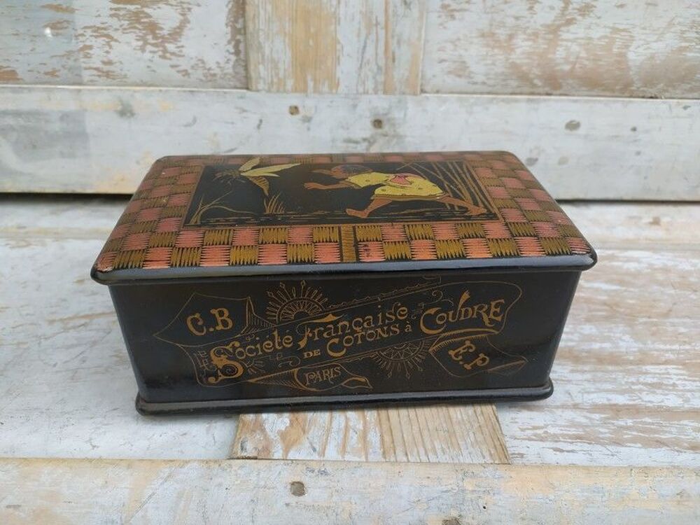 Bo&icirc;te Publicitaire Carton Bouilli Coton &agrave; Coudre Mercerie 