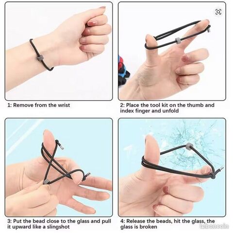 Bracelet Brise Vitre de Survie GTFO Wrist Strap - Accessoire 9 Carbonne (31)