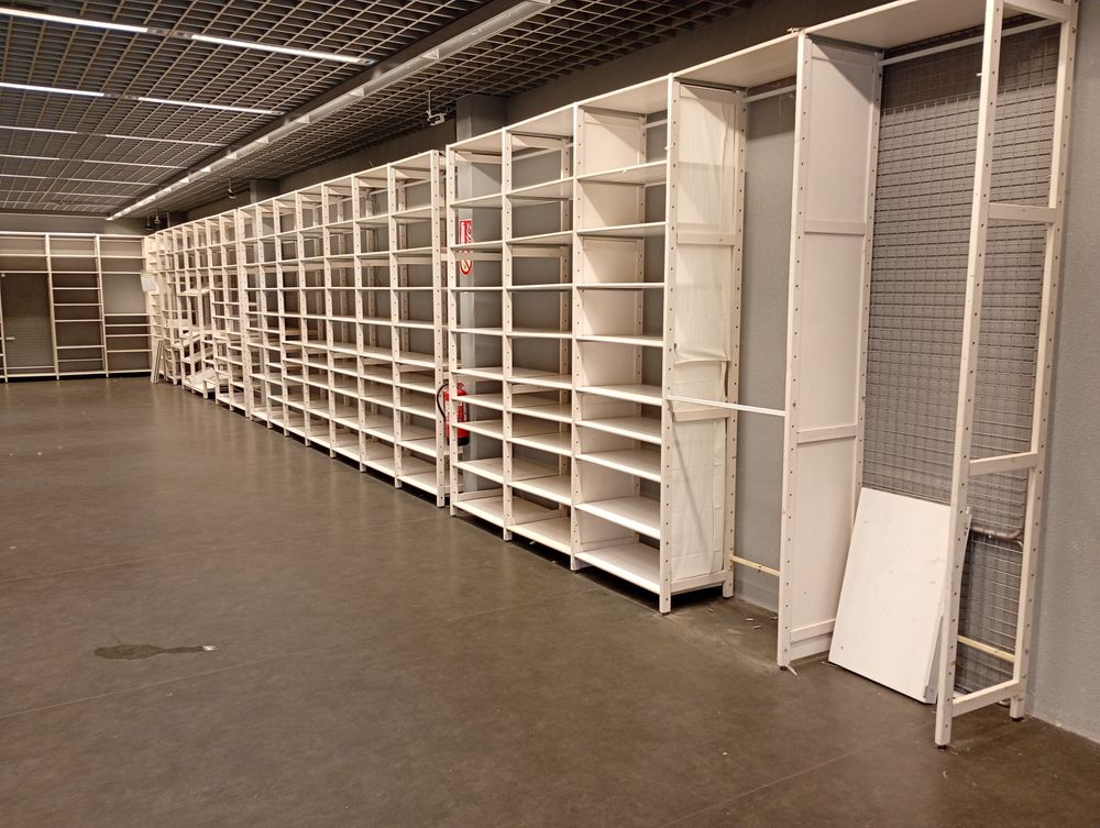 RAYONNAGE BOIS Couleur Blanc - Meuble - &eacute;tag&egrave;res - Rangement- Stockage Meubles