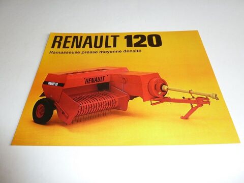 Prospectus presse ramasseuse RENAULT 120 1 Marcilly-le-Hayer (10)