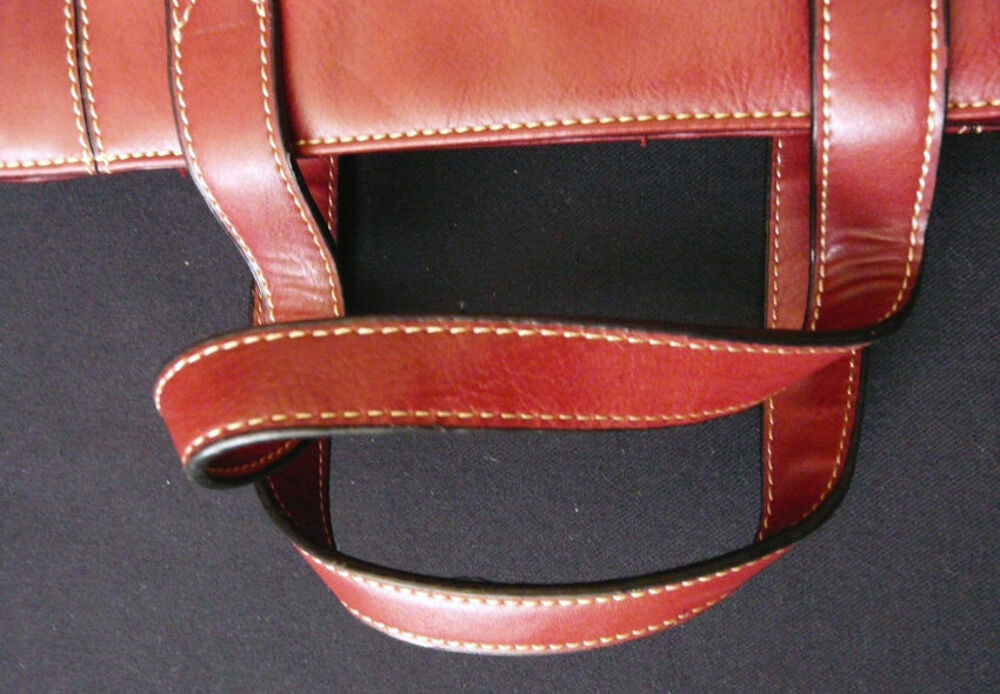 Sac &agrave; Main en Cuir Rouge du tout d&eacute;but des ann&eacute;es 2000, Neuf Maroquinerie