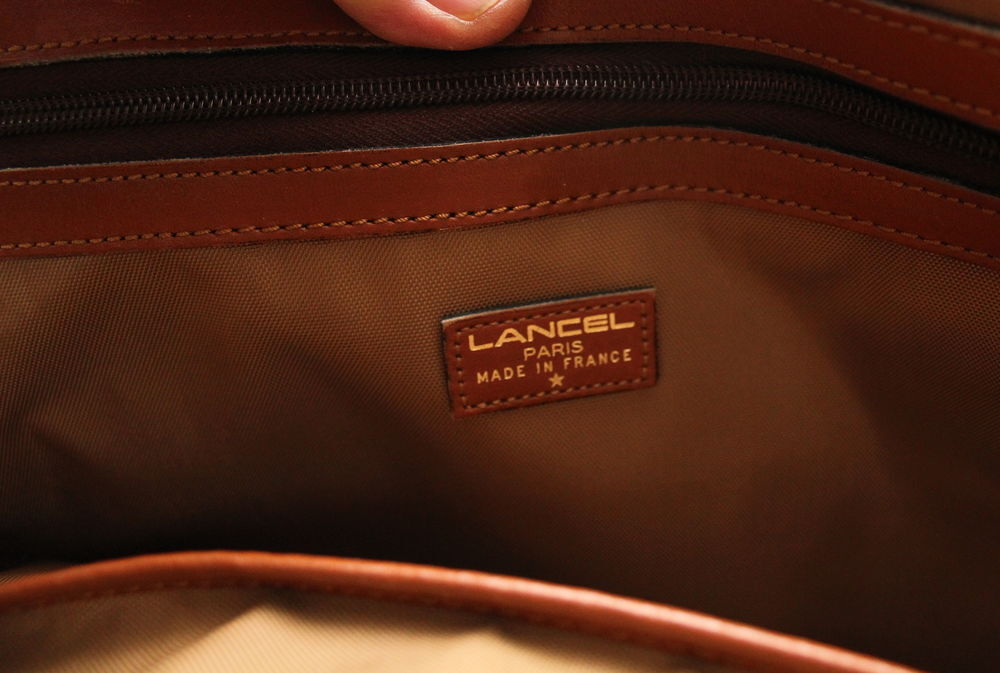 Sac cabas toile et cuir LANCEL Maroquinerie