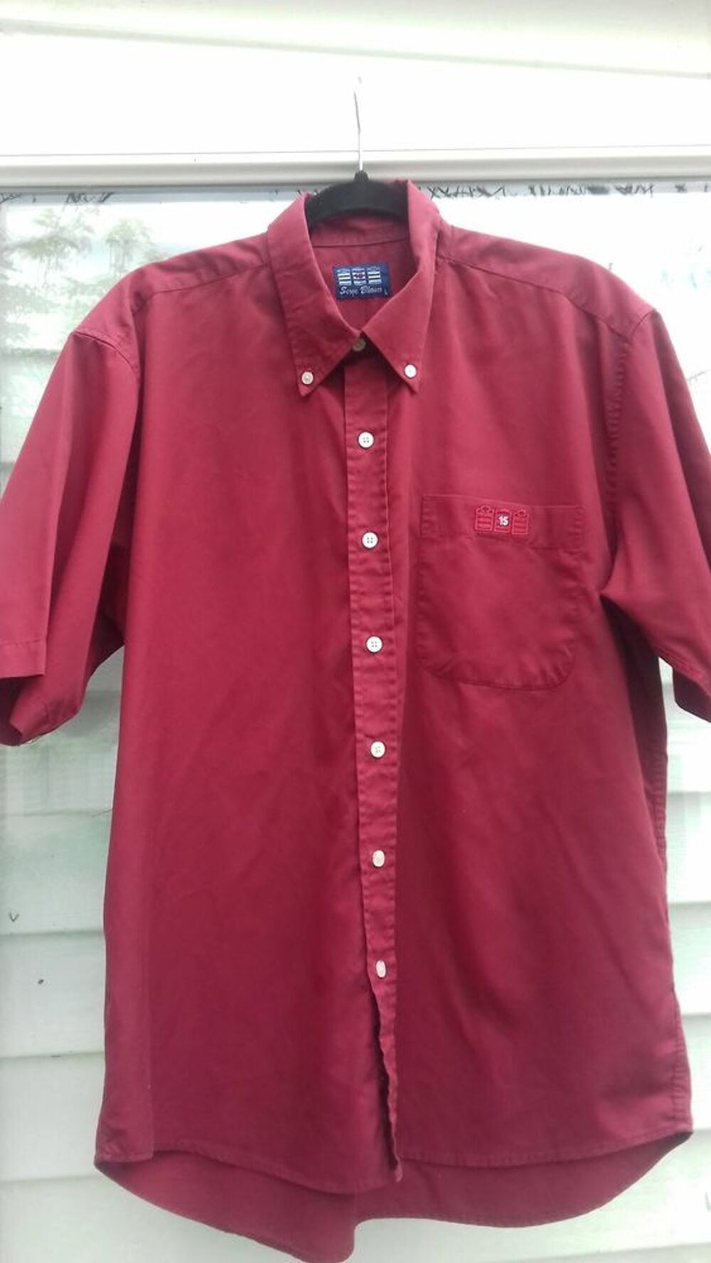 chemise serge blanco taille L manche courte tr&eacute;s bon &eacute;tat Vêtements