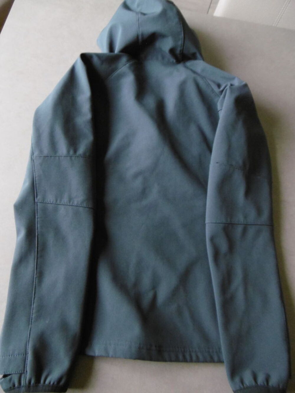 Blouson d&eacute;perlant &agrave; capuche, noir QUECHUA 12-13 ans Vêtements enfants