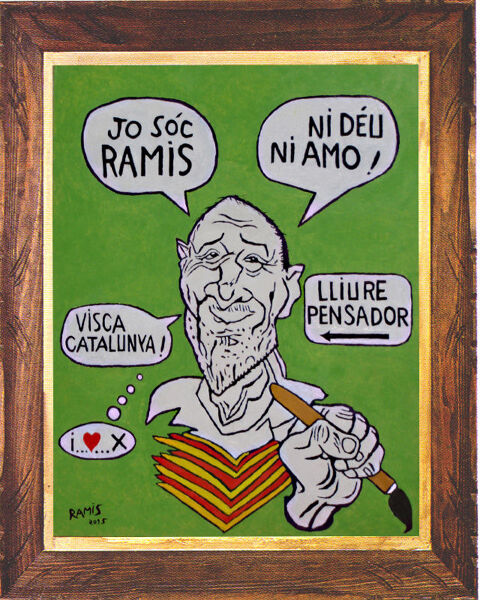 Tableau signé Ramis 2015 Jo soc Ramis 1000 Perpignan (66)