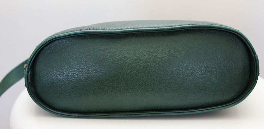 Sac cuir vert bandouli&egrave;re LONGCHAMP Maroquinerie