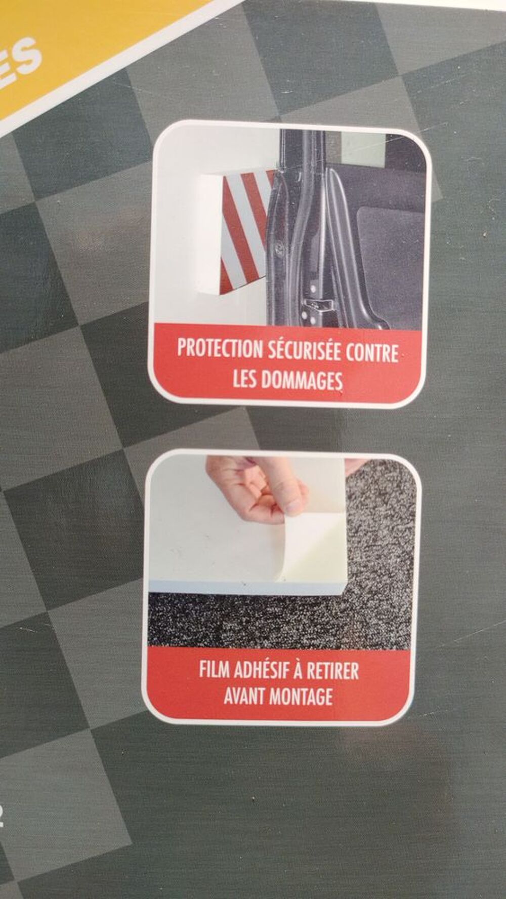Protection Murale Anti-Chocs pour Porti&egrave;res - Lot de 2 Bricolage