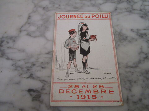 vieille carte journee du poilu numerotee 25-26 decembre 1915 5 Villepinte (93)