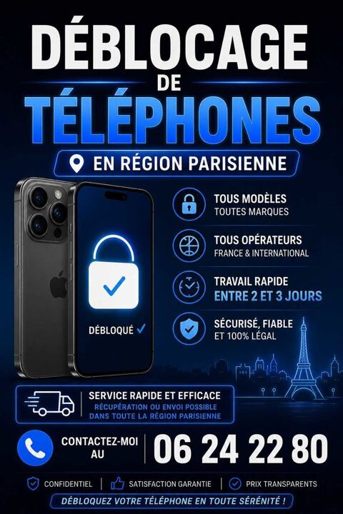 je mes services de d&eacute;bloque de t&eacute;l&eacute;phone 0 93300 Aubervilliers