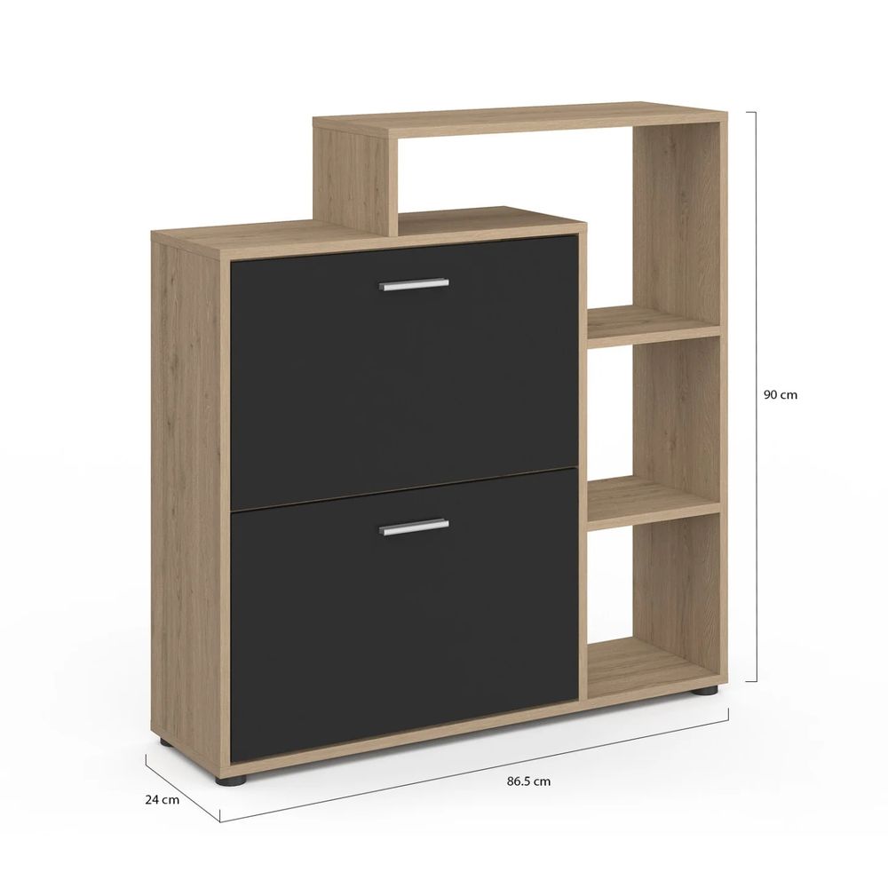 Meuble &agrave; chaussures 2 portes avec &eacute;tag&egrave;re Meubles