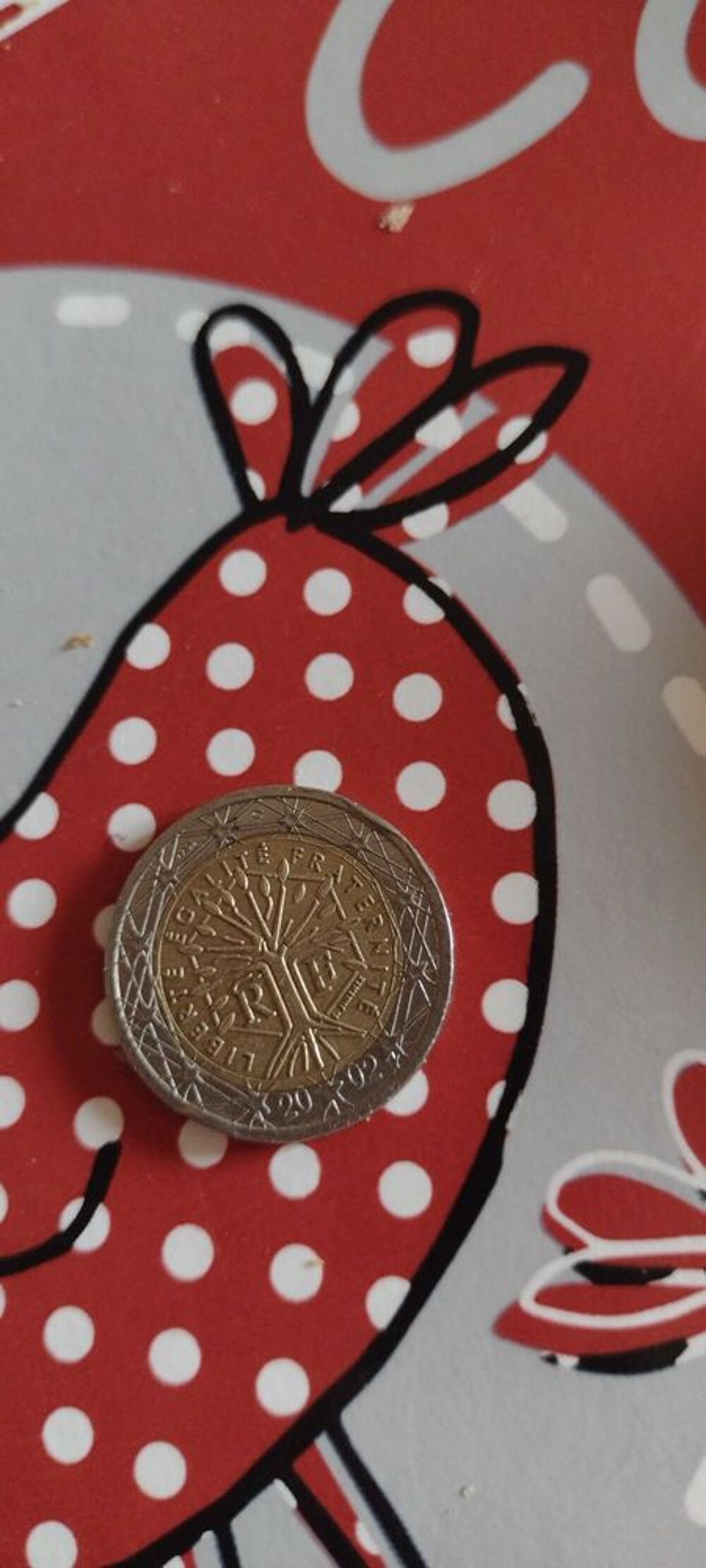 pi&egrave;ces de 2 euros 2002 faut&eacute; 
