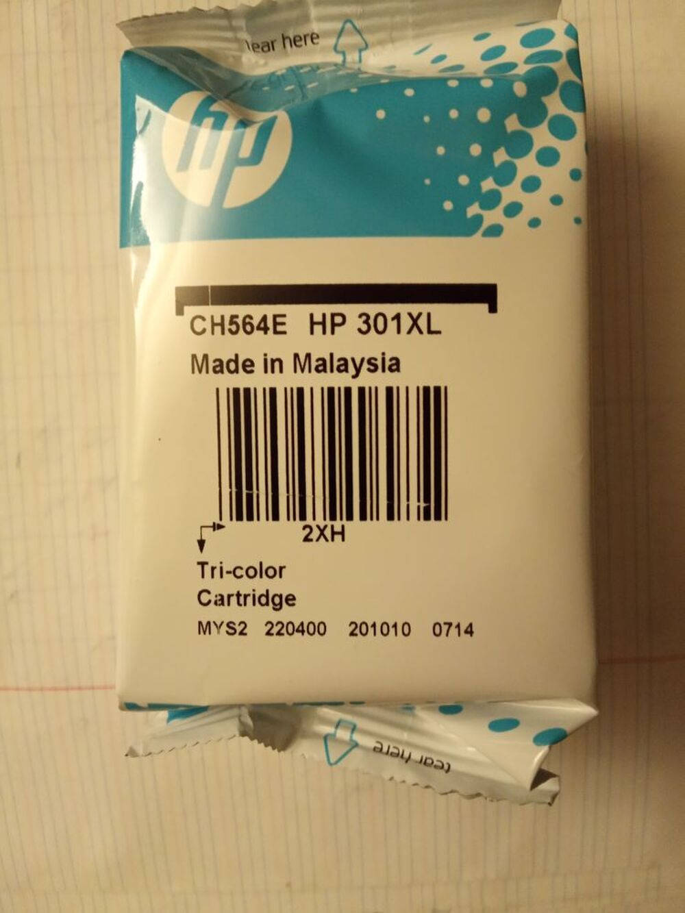 Cartouche d'encre HP 301 XL tri.color Matériel informatique