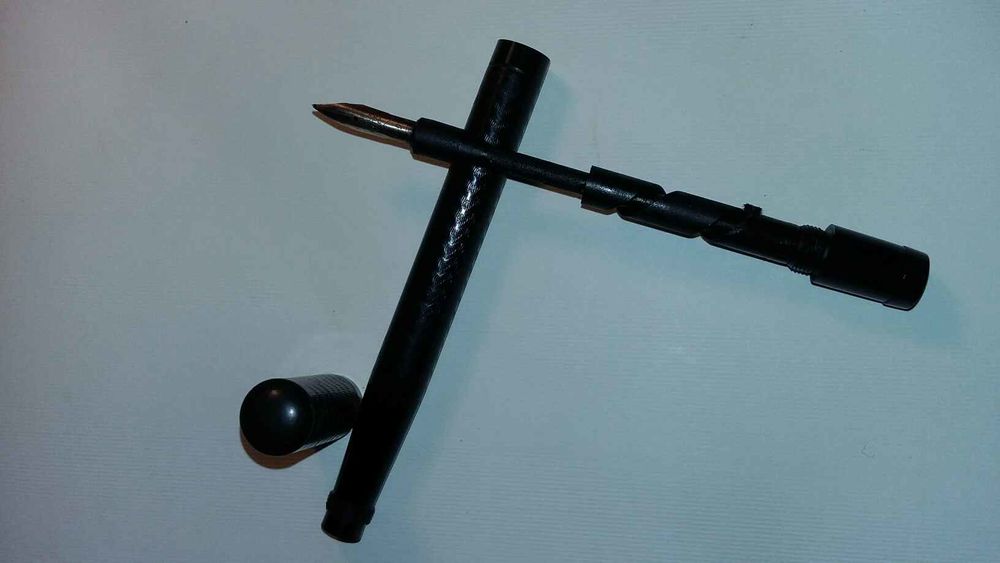 Rare Stylo Plume Or 18 K Bayard 1930 &agrave; vis 