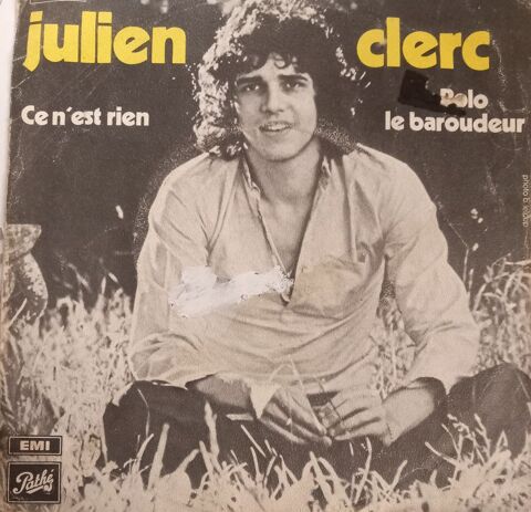 JULIEN CLERC / 9 X DISQUES VYNIL 45 TOURS / 7 Pont-Audemer (27)