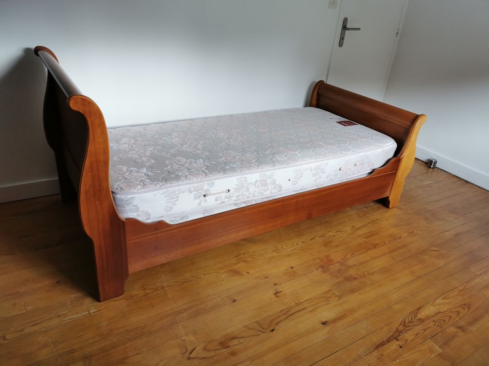 Lit 1 personne style bateau en bois massif Meubles