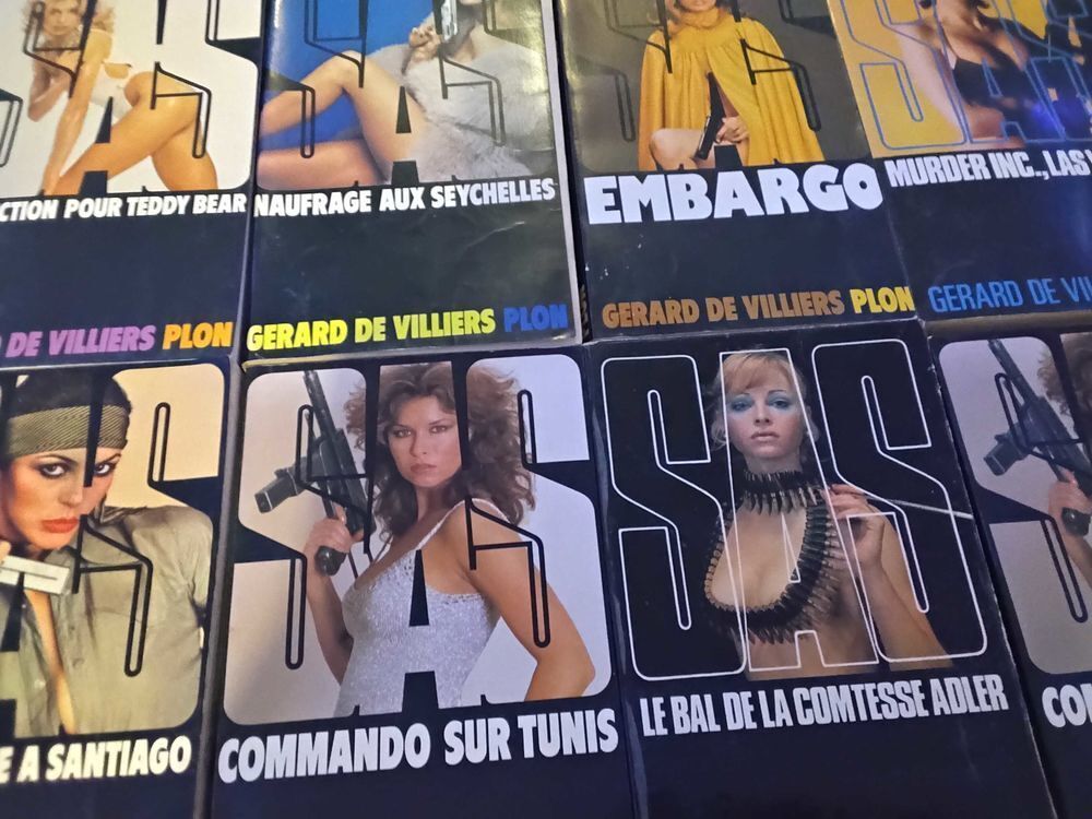 25 SAS de G&eacute;rard de Villiers Livres et BD