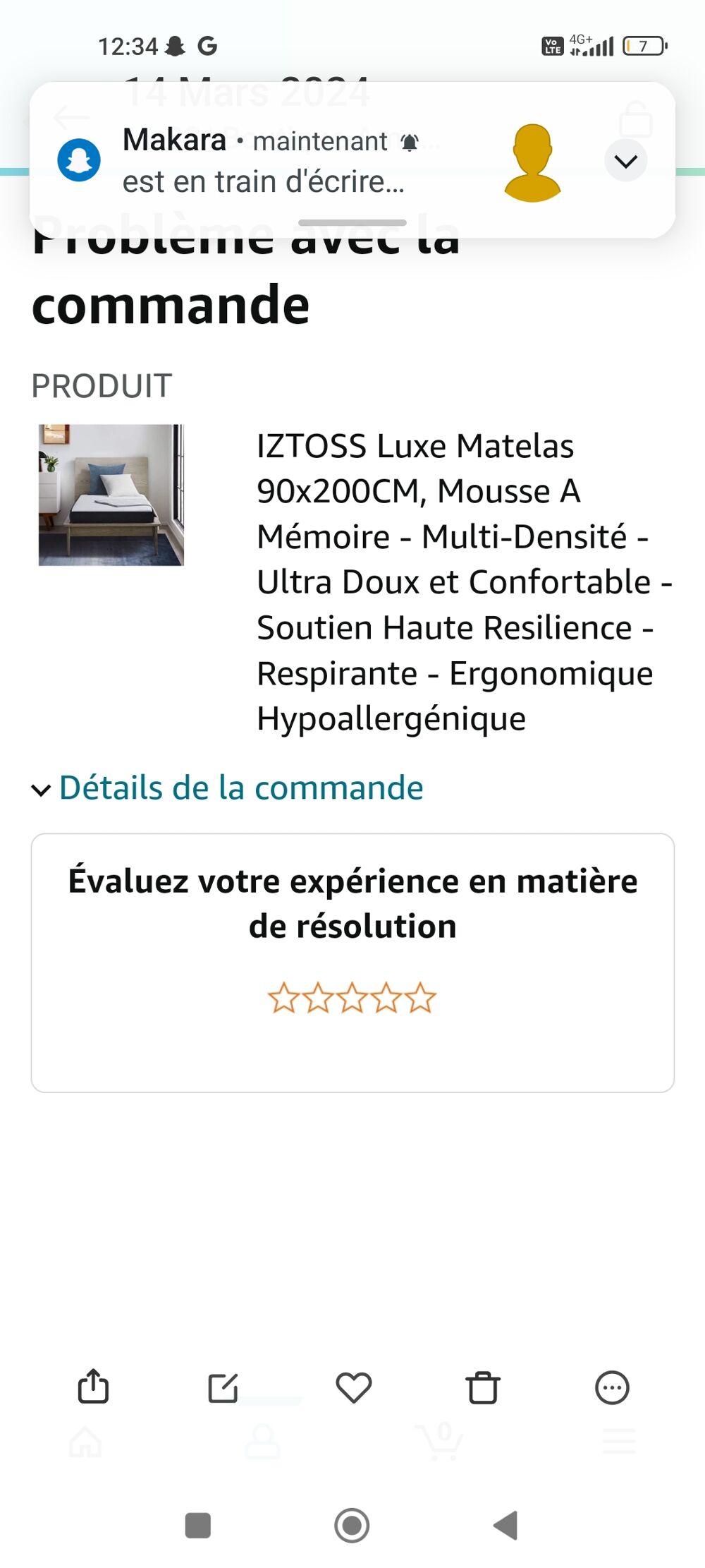 Matela neuf livr&eacute; au mauvaise dimension 160/200 Meubles