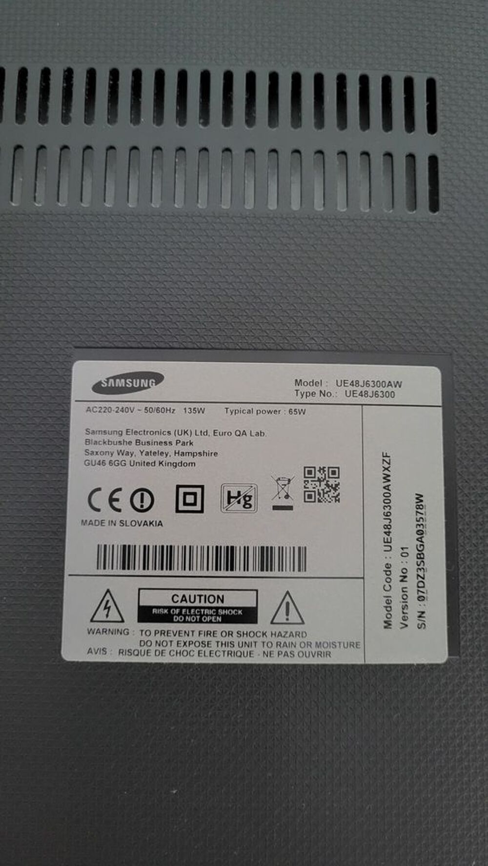 TV Samsung Incurv&eacute; 121cm Photos/Video/TV