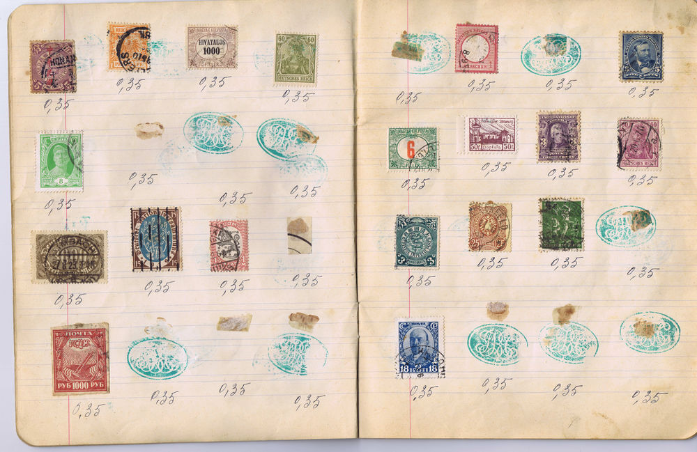 Lot de timbres de tous les pays de 1860 &agrave; 1920 
