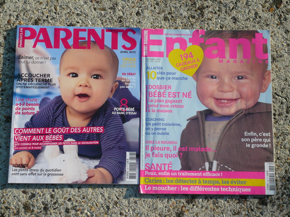 Lot de 1 revue " Parents n&deg;518 " et 1 revue " Enfant magazin Livres et BD