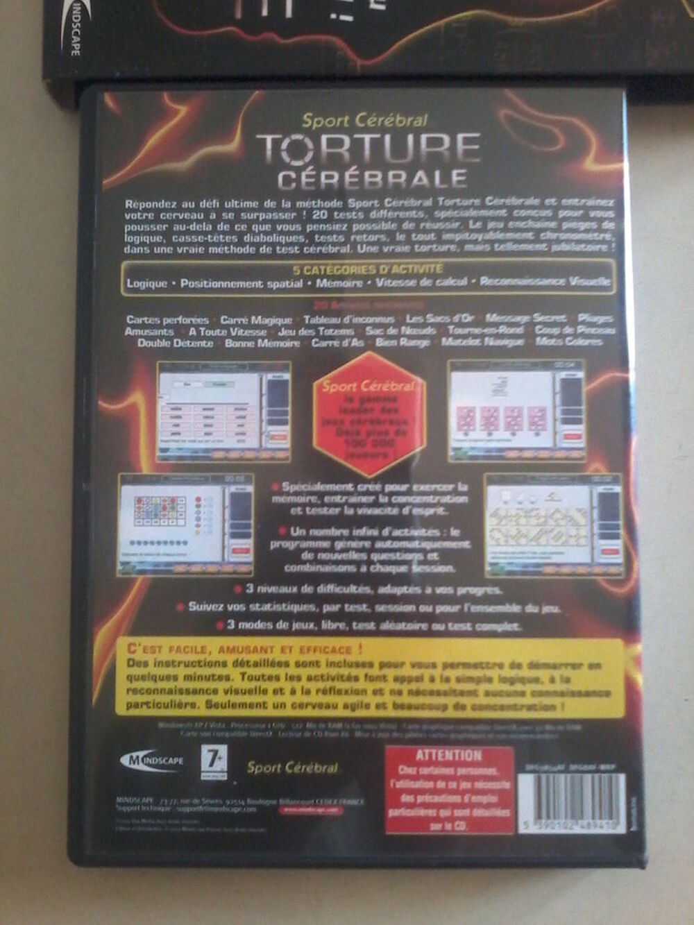 JEU CD-ROM Matériel informatique