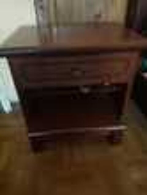 Lit 1 personne + sommier + table de nuit Meubles