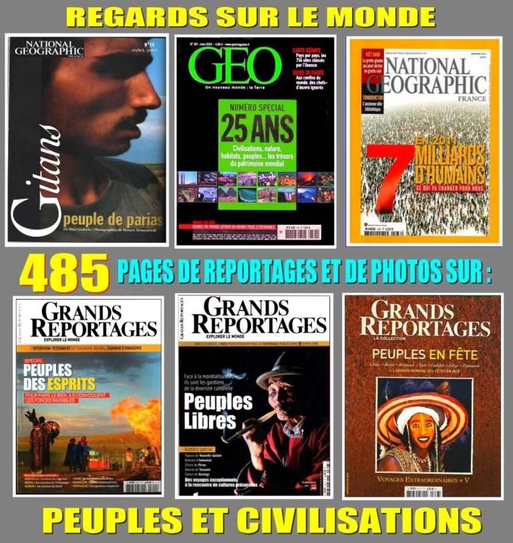 PEUPLES - g&eacute;o - CIVILISATIONS Livres et BD
