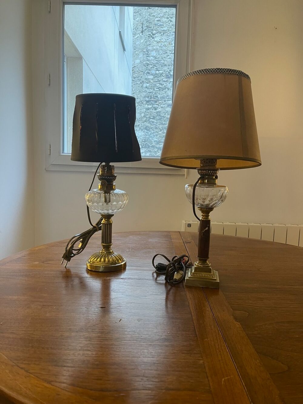 Lampe &agrave; p&eacute;trole 19e convertie &eacute;lectrique Décoration