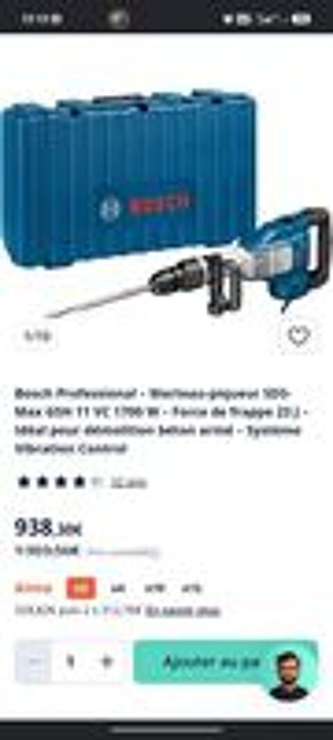   Bosch professionnel GSh 11 vc  