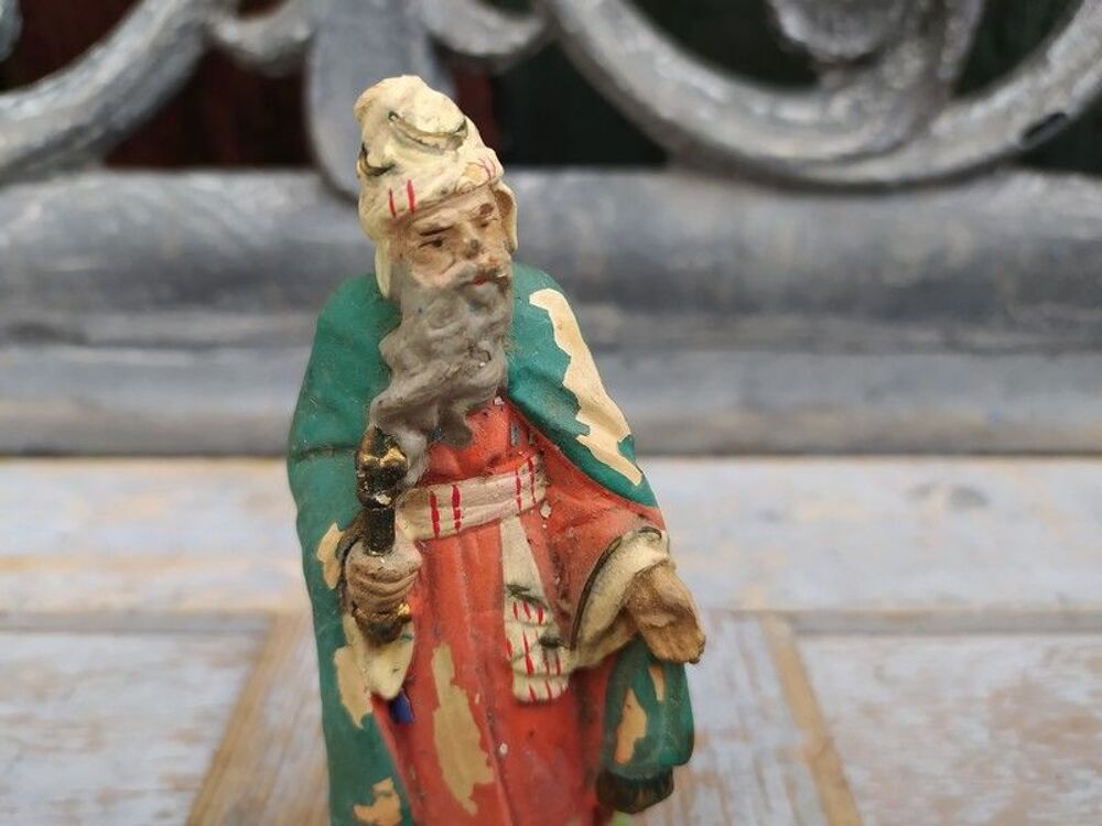 Anciens Santons Devineau Rois Mages Cr&egrave;che de No&euml;l 
