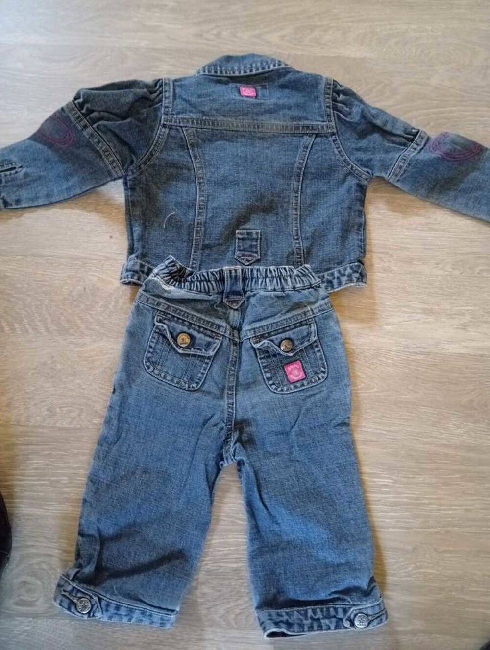 Ensemble pantalon et blouson jean - 12 mois Pu�riculture