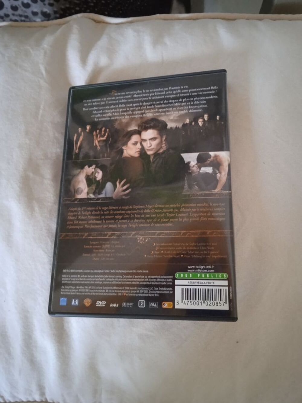 DVD Twilight 
Tentation
2009
Excellent &eacute;tat
En Fran&ccedil;ais
DVD et blu-ray