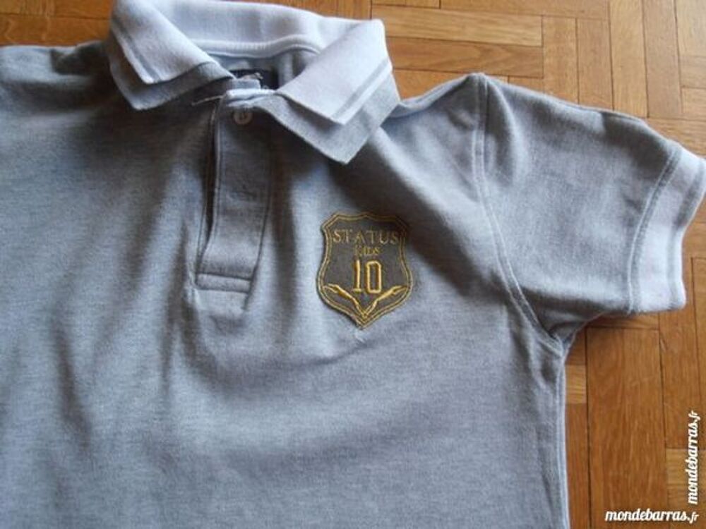 Polo Status gris (V8) Vêtements enfants