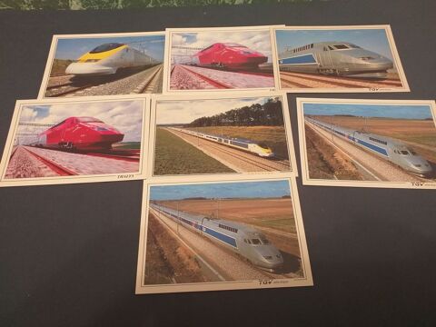 C P M , Train ,lot de 6 carte neuves 10 Tours (37)