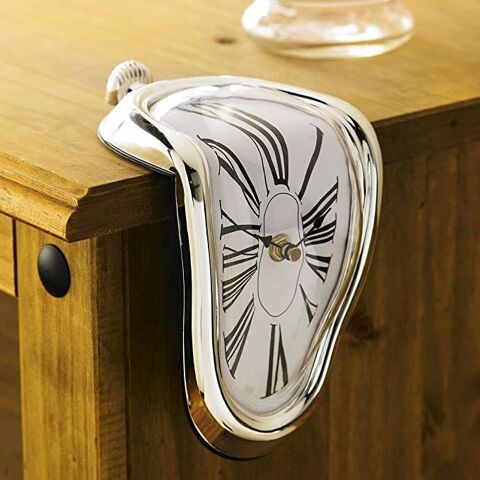 Horloge montre molle façon Dali Boitier chromé, Mouvement à 25 Marseille 13 (13)