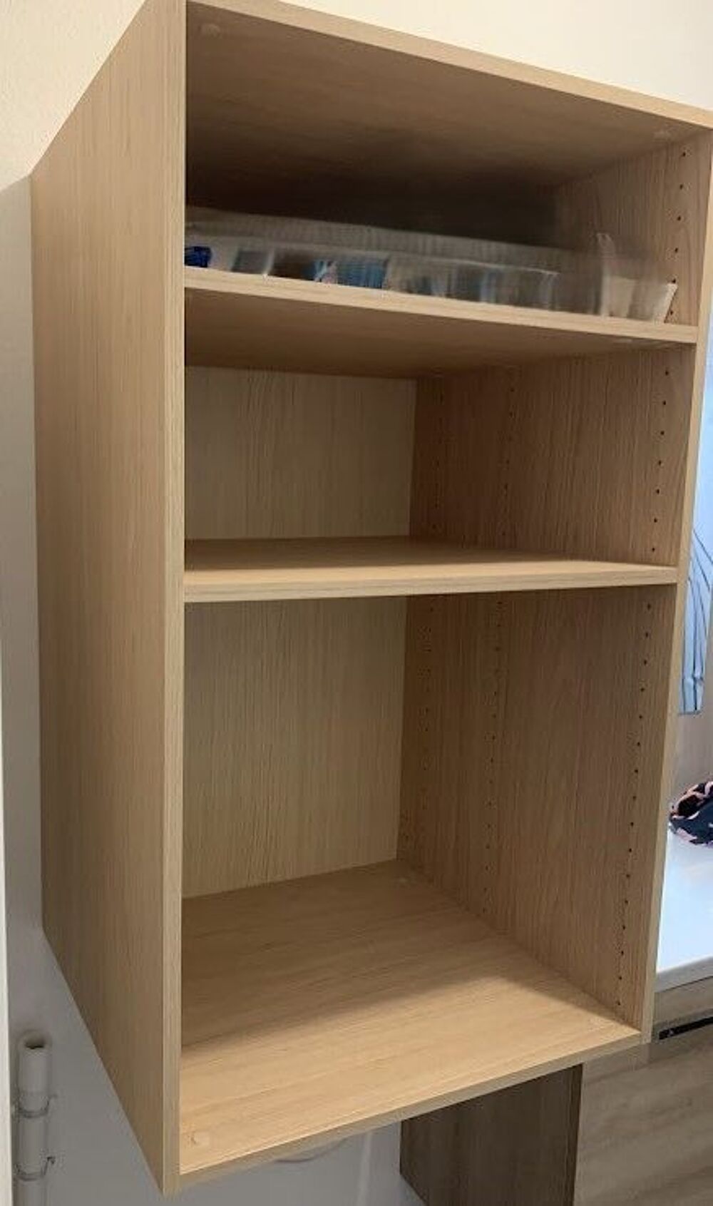 Caisson + 2 tablettes SPACEO Evo'M effet ch&ecirc;ne, Meubles