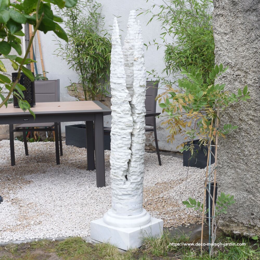 Colonne en Marbre de Carrare pour D&eacute;coration Maison Jardin Jardin