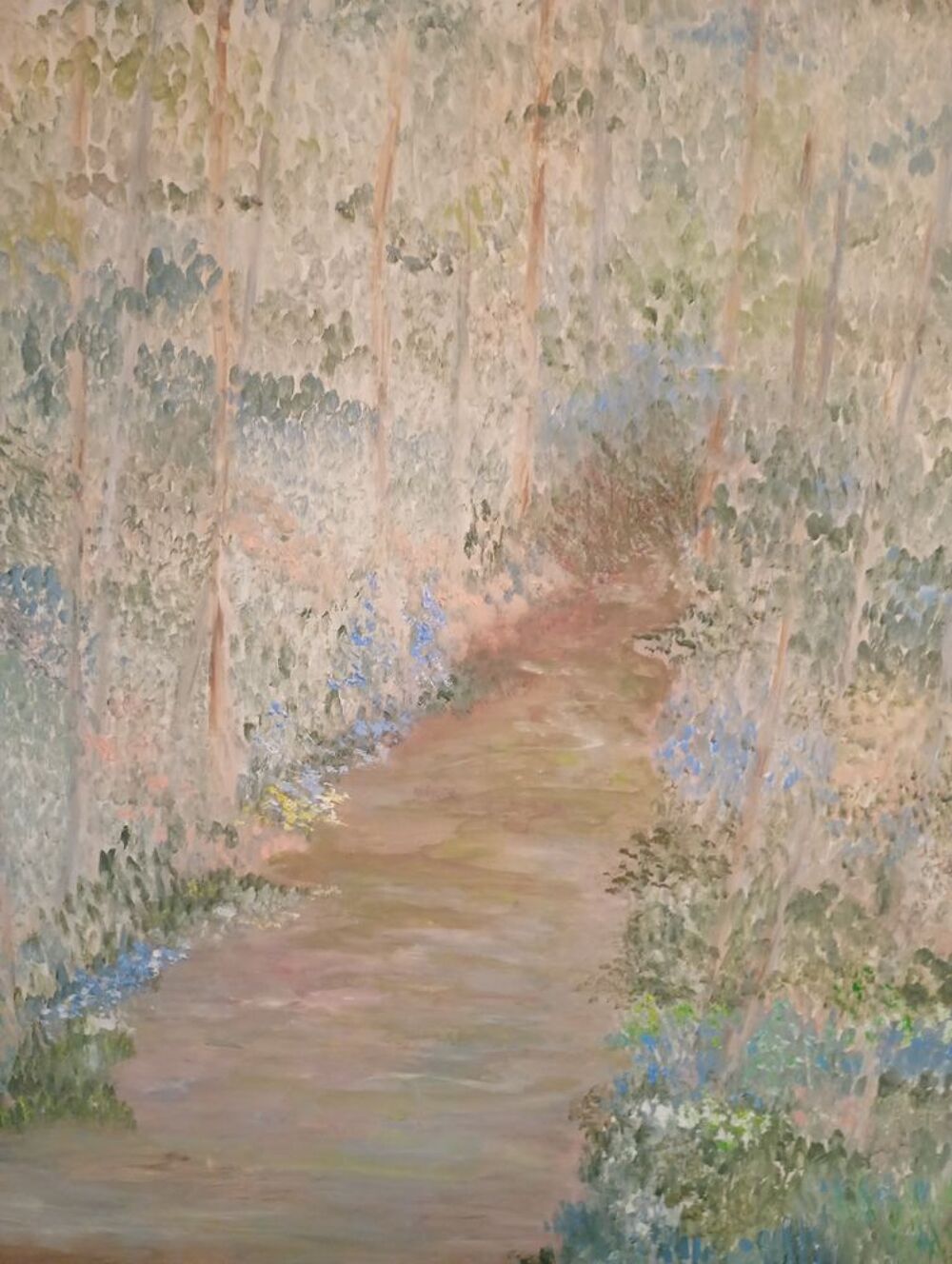 Peinture d&eacute;corative signer hebrard en tr&egrave;s bon &eacute;tat Décoration