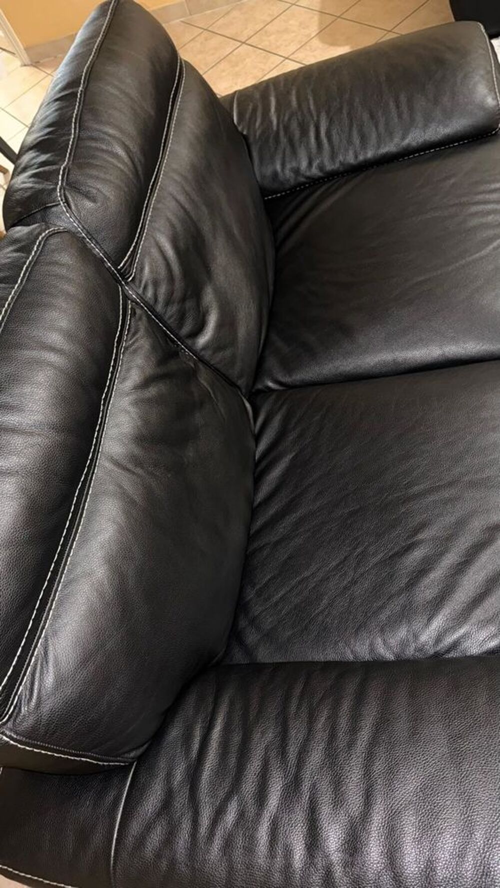 fauteuil cuir noir Meubles